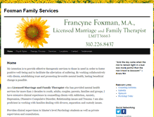 Tablet Screenshot of foxmanfamilyservices.com